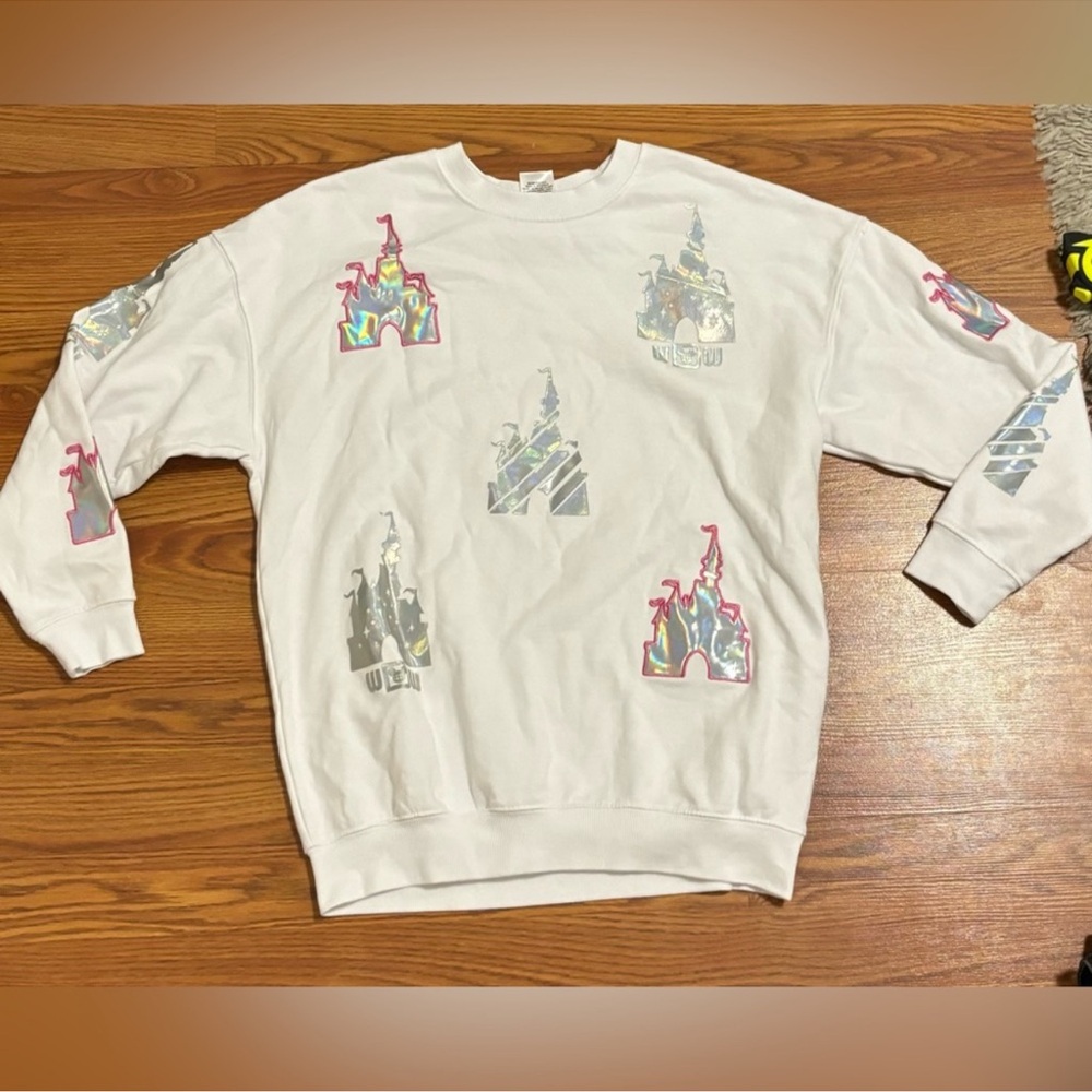 Walt Disney world castle print crewneck